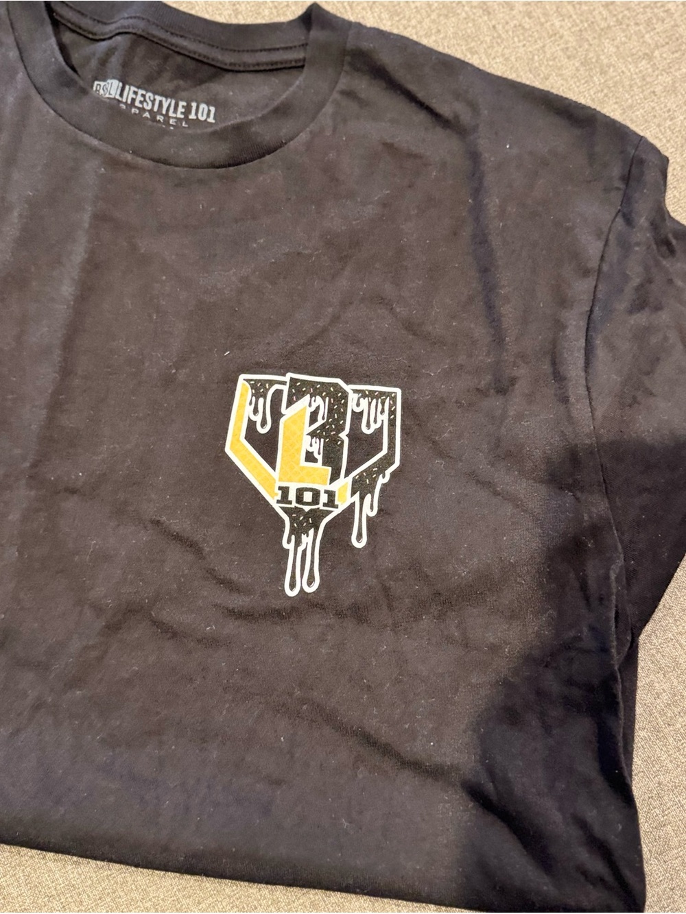 Baseball Lifestyle 101 Men’s Short-Sleeve Ice Cream Graphic Tee in Black